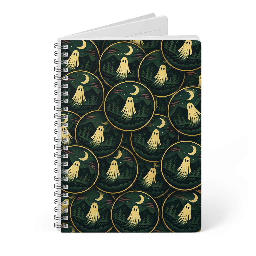 Copy of A5 Wirobound Notebook — Vintage Globe Pattern Lined Journal