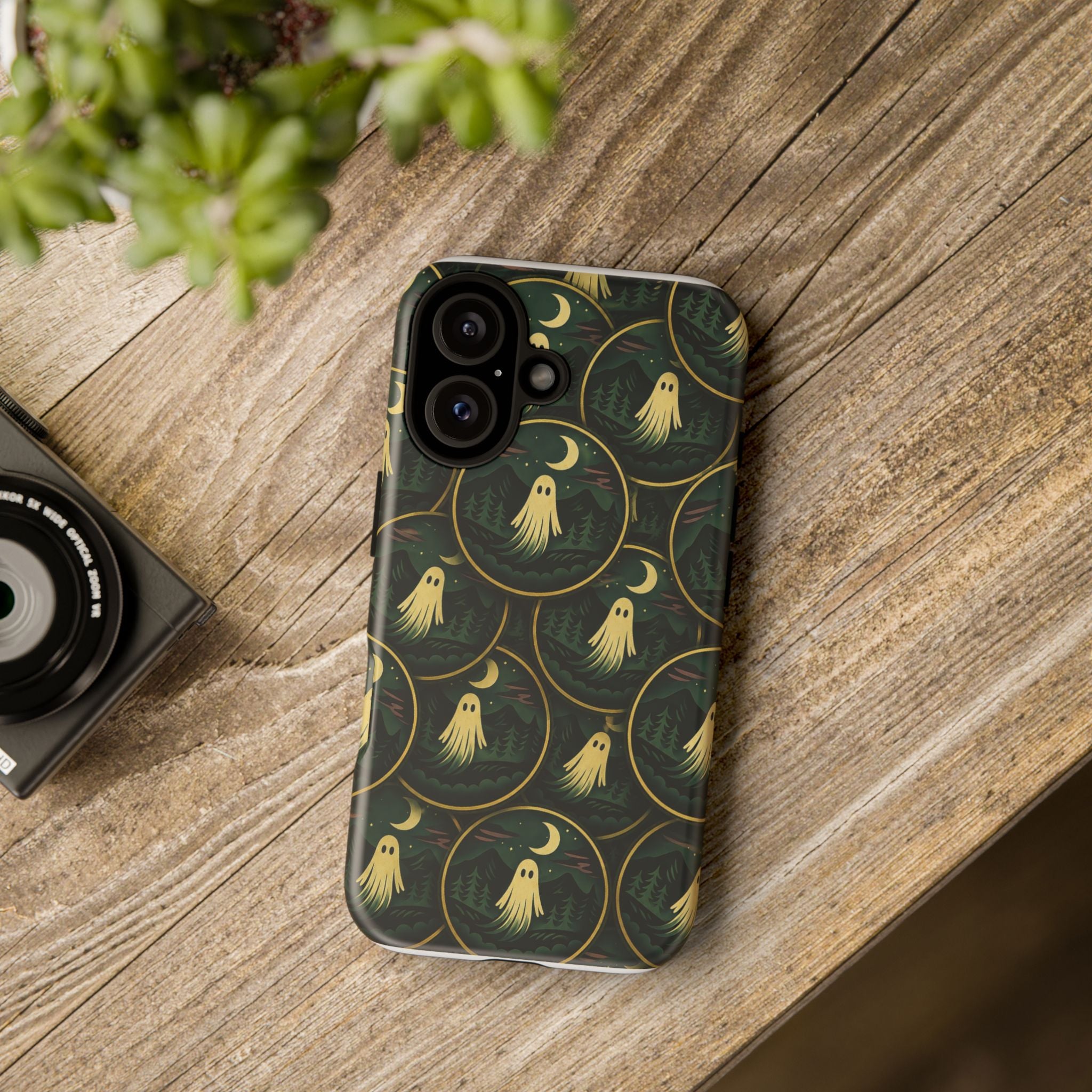 Ghost Moon Phone Case — Spooky Forest Tough Case