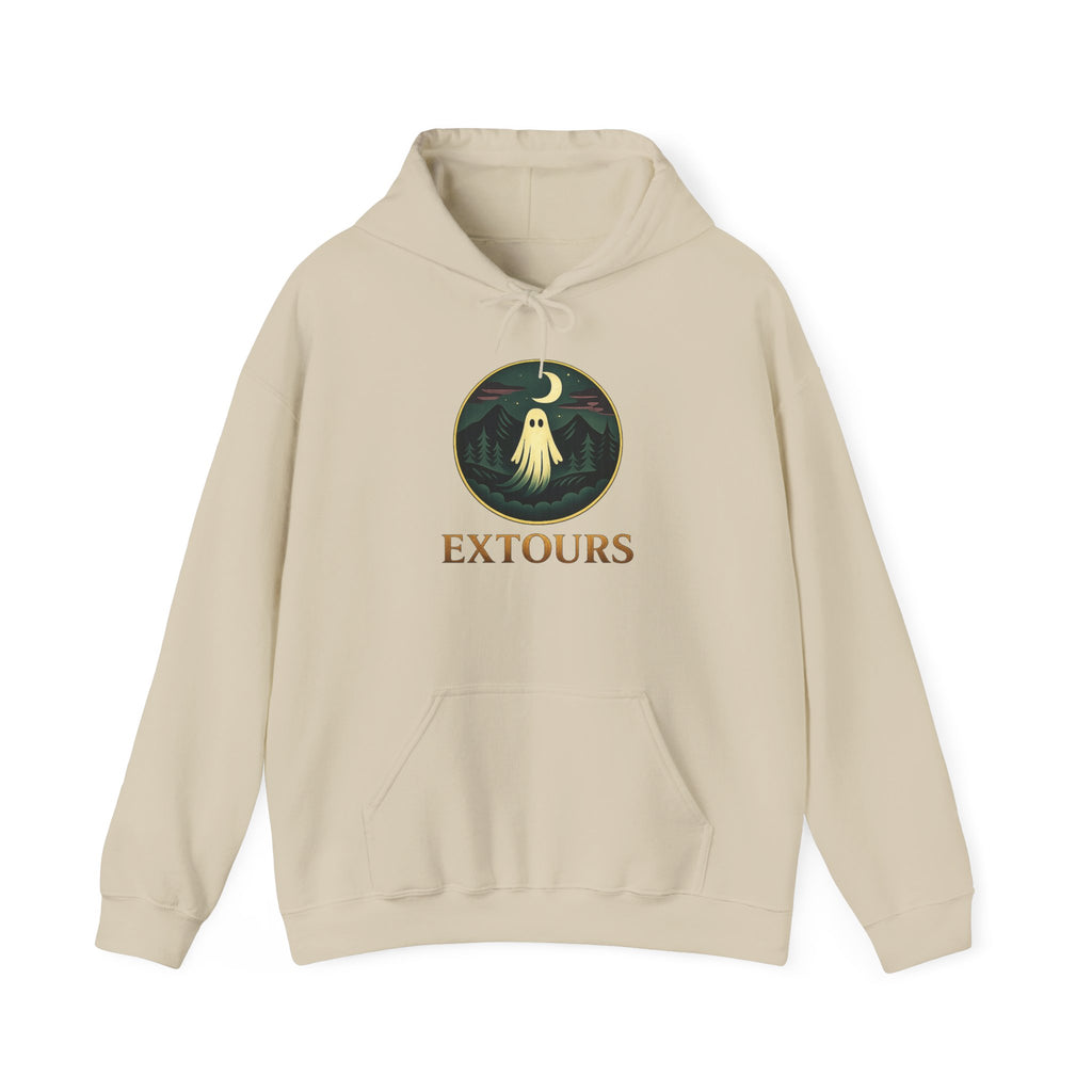 Extours Logo Hoodie - Vintage Travel Patch Sweatshirt