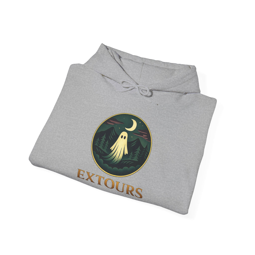 Extours Logo Hoodie - Vintage Travel Patch Sweatshirt