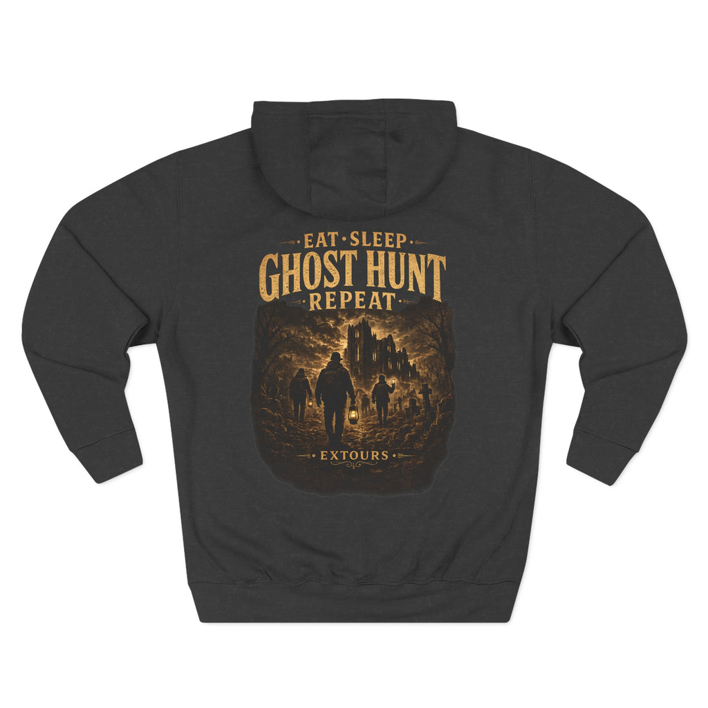 Ghost Hunter Hoodie – "Eat, Sleep, Ghost Hunt, Repeat"
