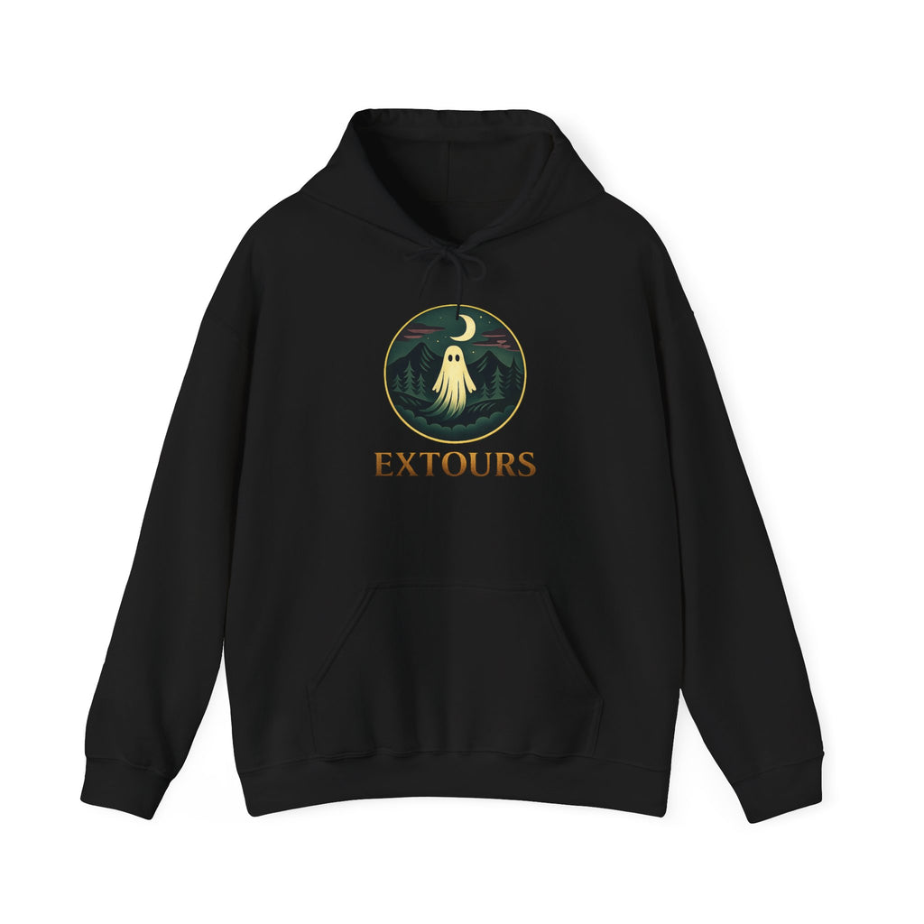 Extours Logo Hoodie - Vintage Travel Patch Sweatshirt