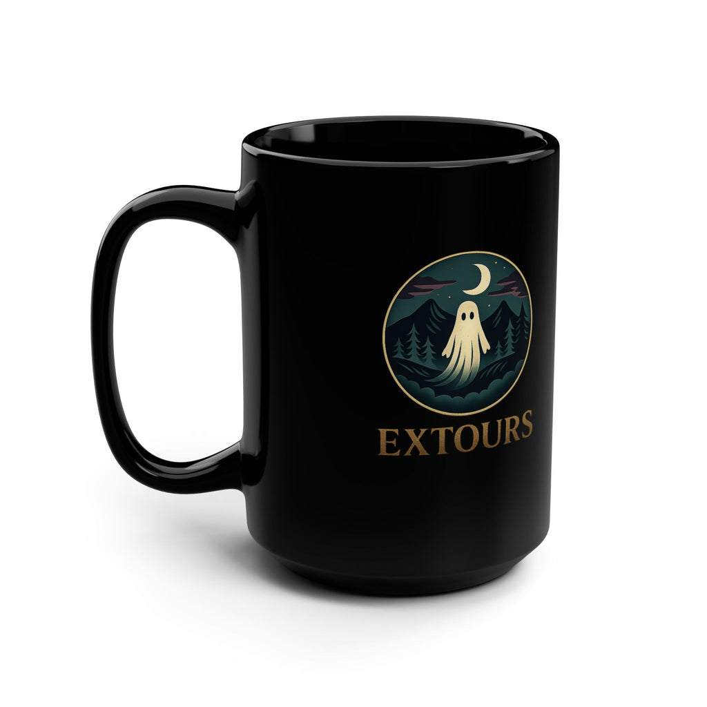 Ghost Hunting Mug – "Eat Sleep Ghost Hunt Repeat" 15oz Black Coffee Cup
