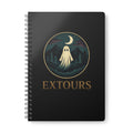 Extours Ghost Logo A5 Spiral Notebook — Lined Journal for Night Hike & Travel Notes