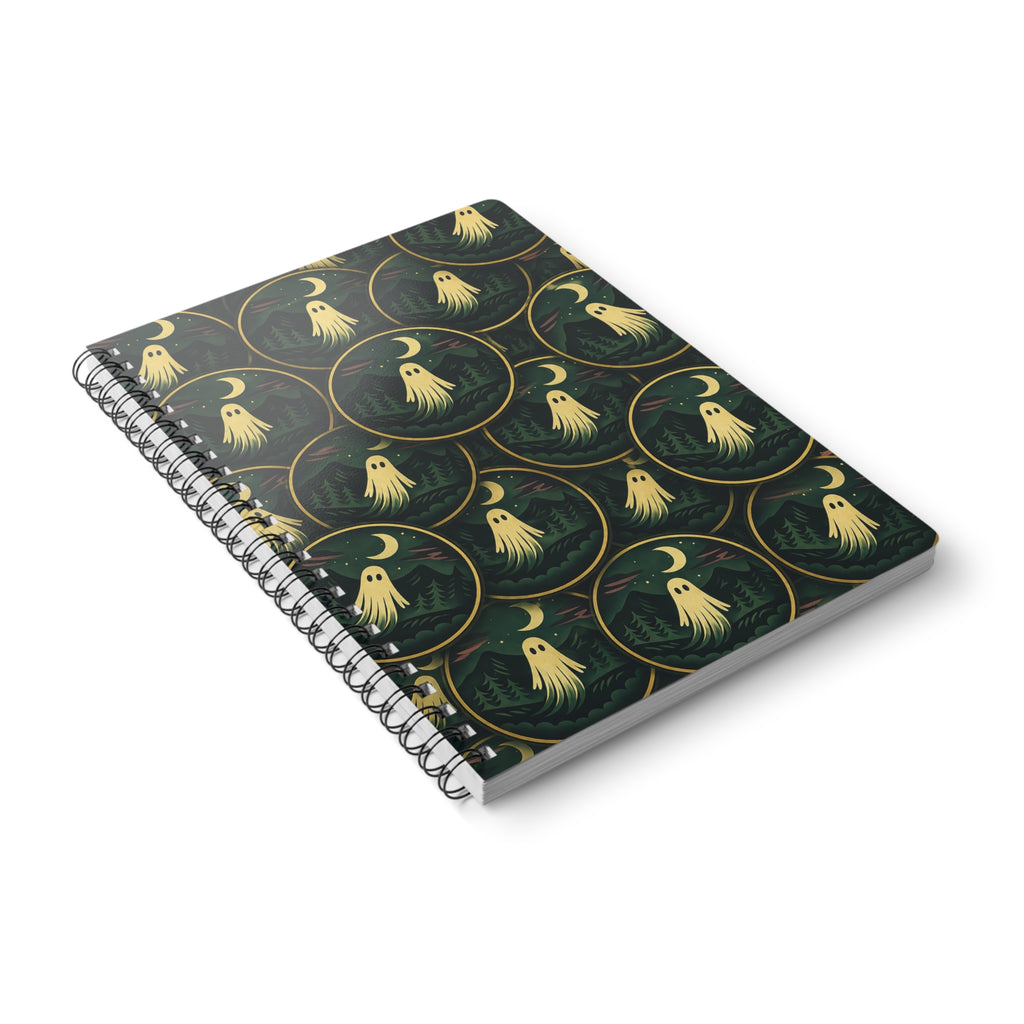 Copy of A5 Wirobound Notebook — Vintage Globe Pattern Lined Journal