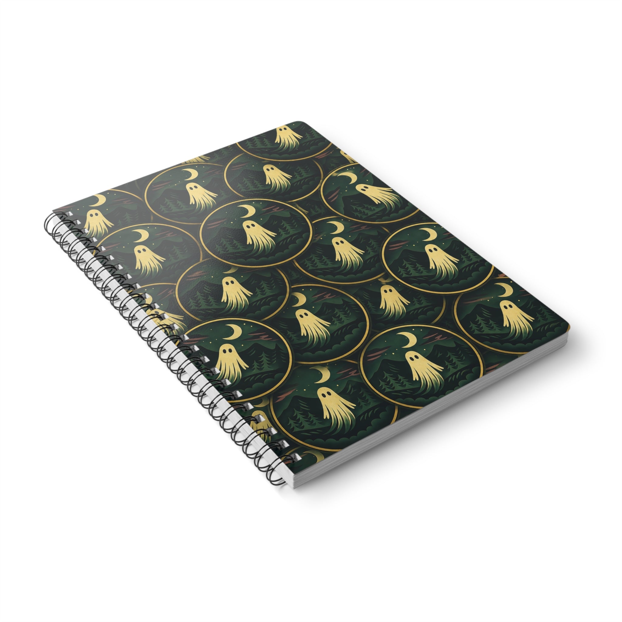 Copy of A5 Wirobound Notebook — Vintage Globe Pattern Lined Journal