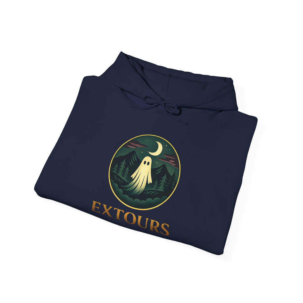 Extours Logo Hoodie - Vintage Travel Patch Sweatshirt