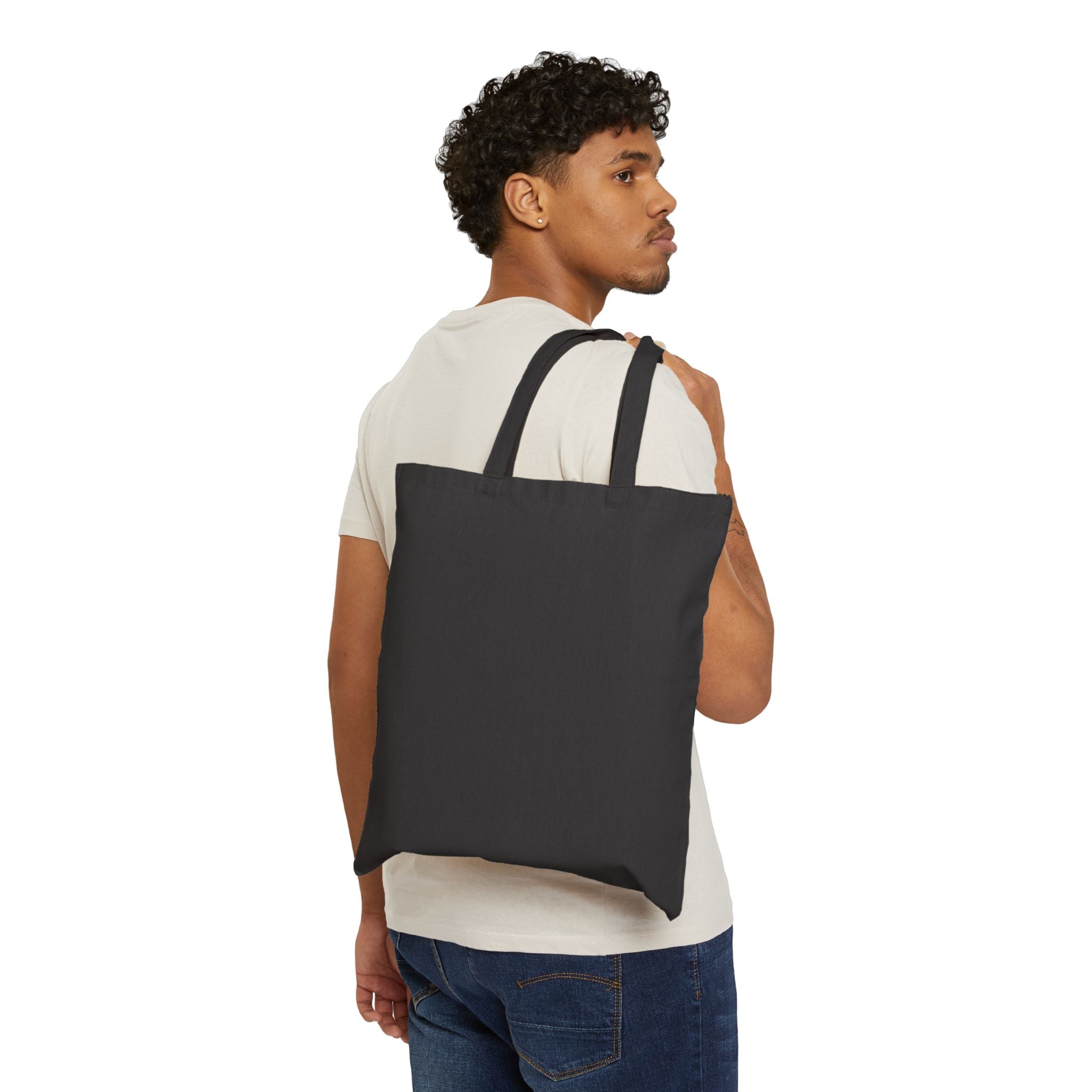 Extours Ghost Moon Canvas Tote Bag — Travel & Adventure Eco Shopping Tote
