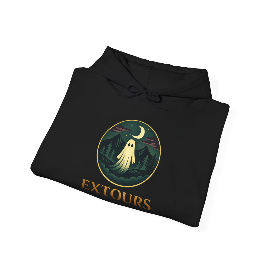 Extours Logo Hoodie - Vintage Travel Patch Sweatshirt