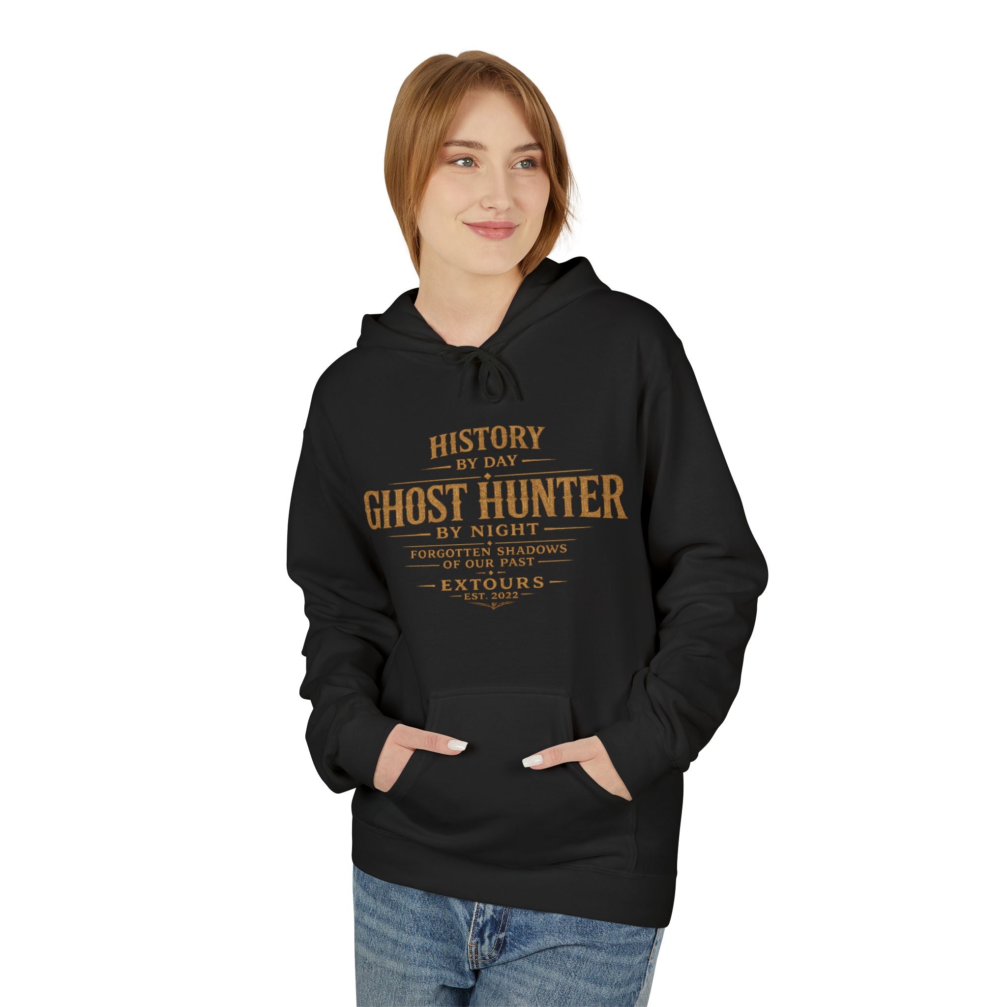 Ghost Hunter Hoodie – "Eat Sleep Ghost Hunt Repeat" Paranormal Adventure Pullover