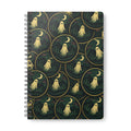 Copy of A5 Wirobound Notebook — Vintage Globe Pattern Lined Journal