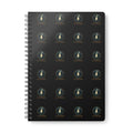 A5 Wirobound Notebook — Vintage Globe Pattern Lined Journal