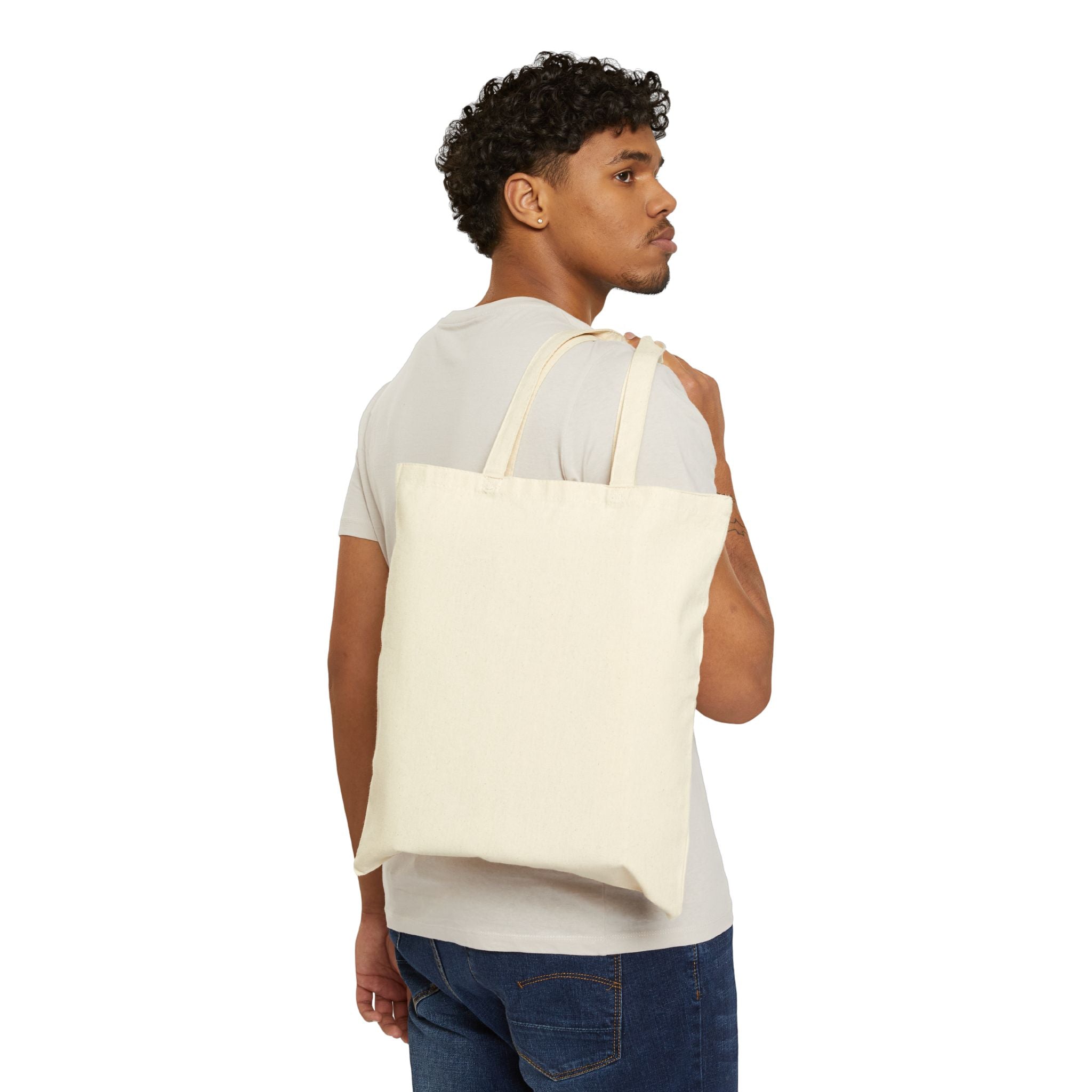 Extours Ghost Moon Canvas Tote Bag — Travel & Adventure Eco Shopping Tote