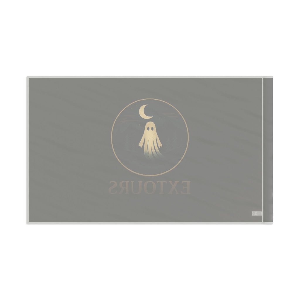 Ghost Night Camping Flag — 'EXTOURS' Outdoor Adventure Banner